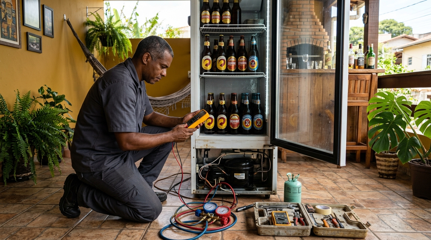 Conserto de placa eletrônica de cervejeira em Maringá‑PR